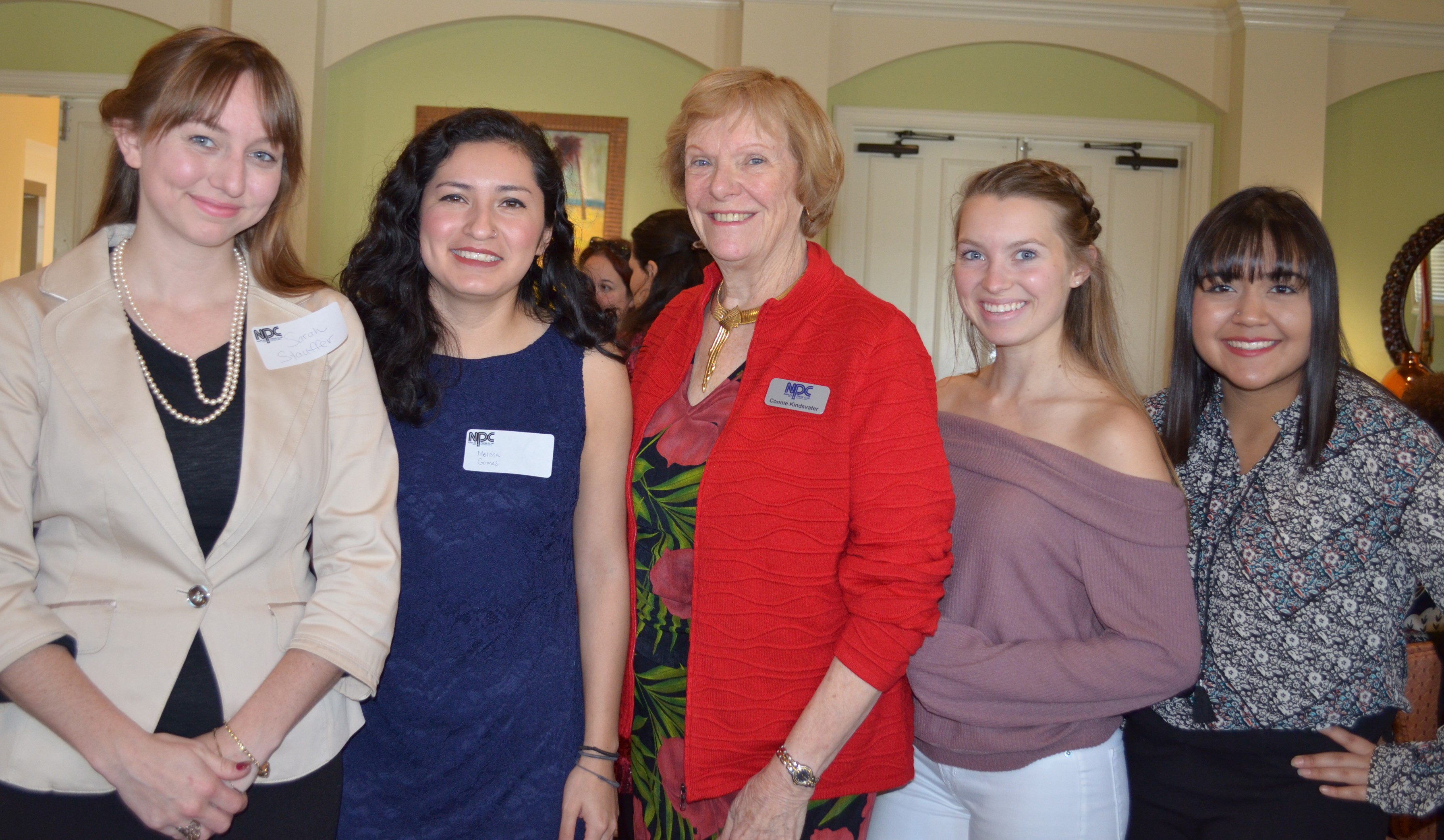 Four NPC scholarship students attended the Dec. 14 luncheon