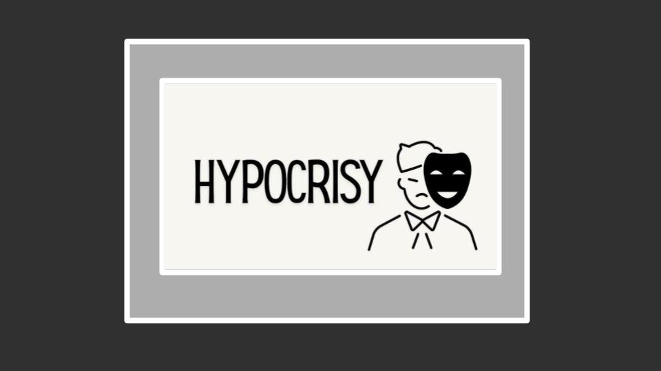 Commentary: Hypocrisy on Display