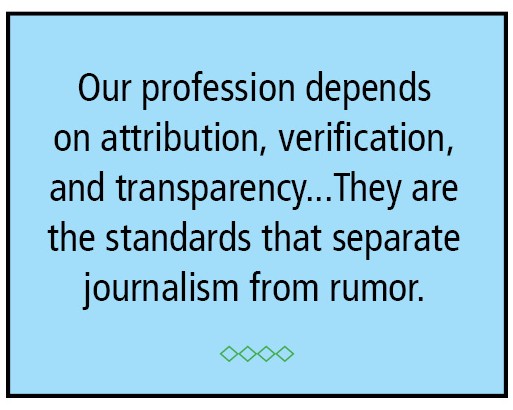 Commentary: Trump’s Unattributed Assertions Hurt Journalism