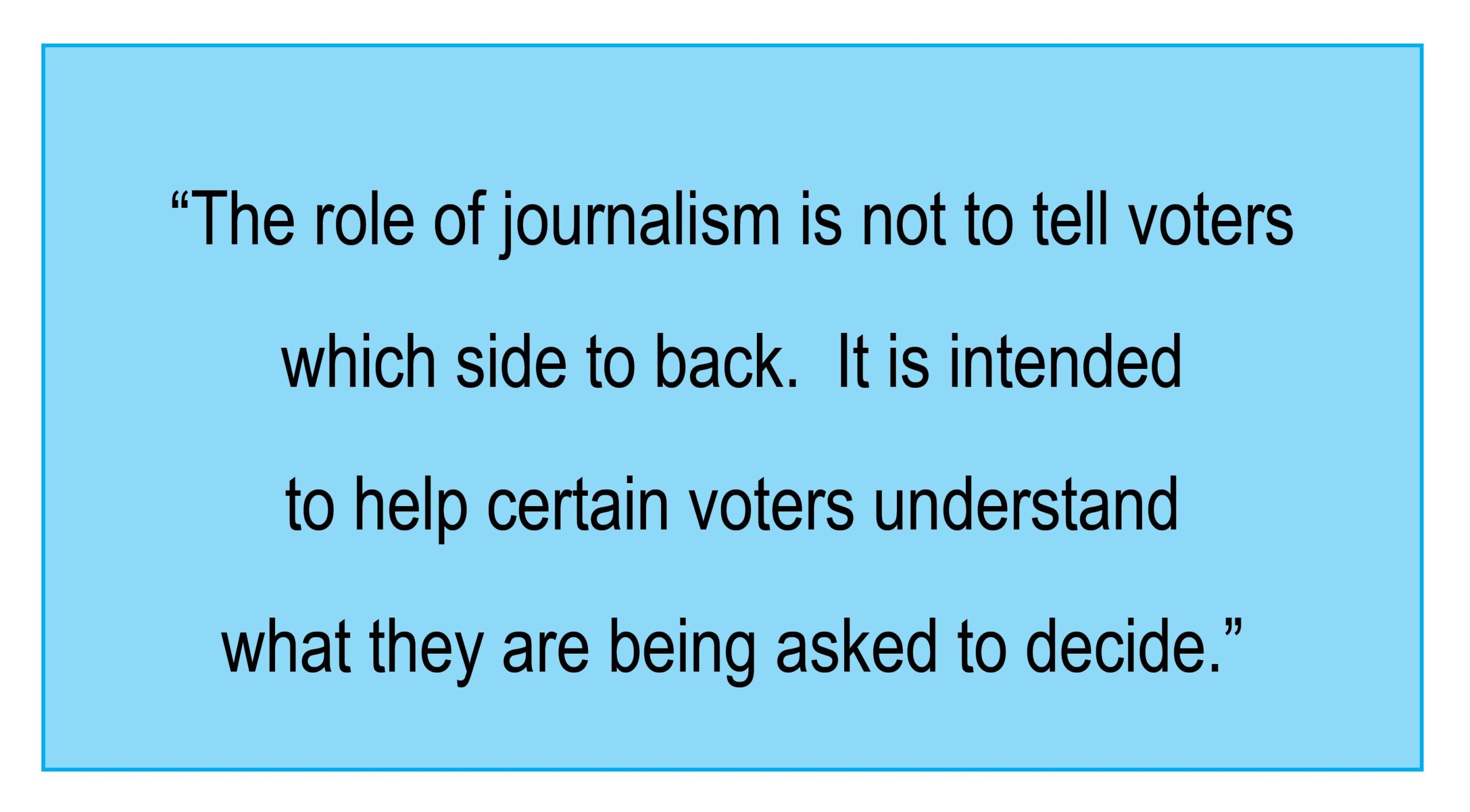 OPINION: What Journalists Owe Lee County Voters