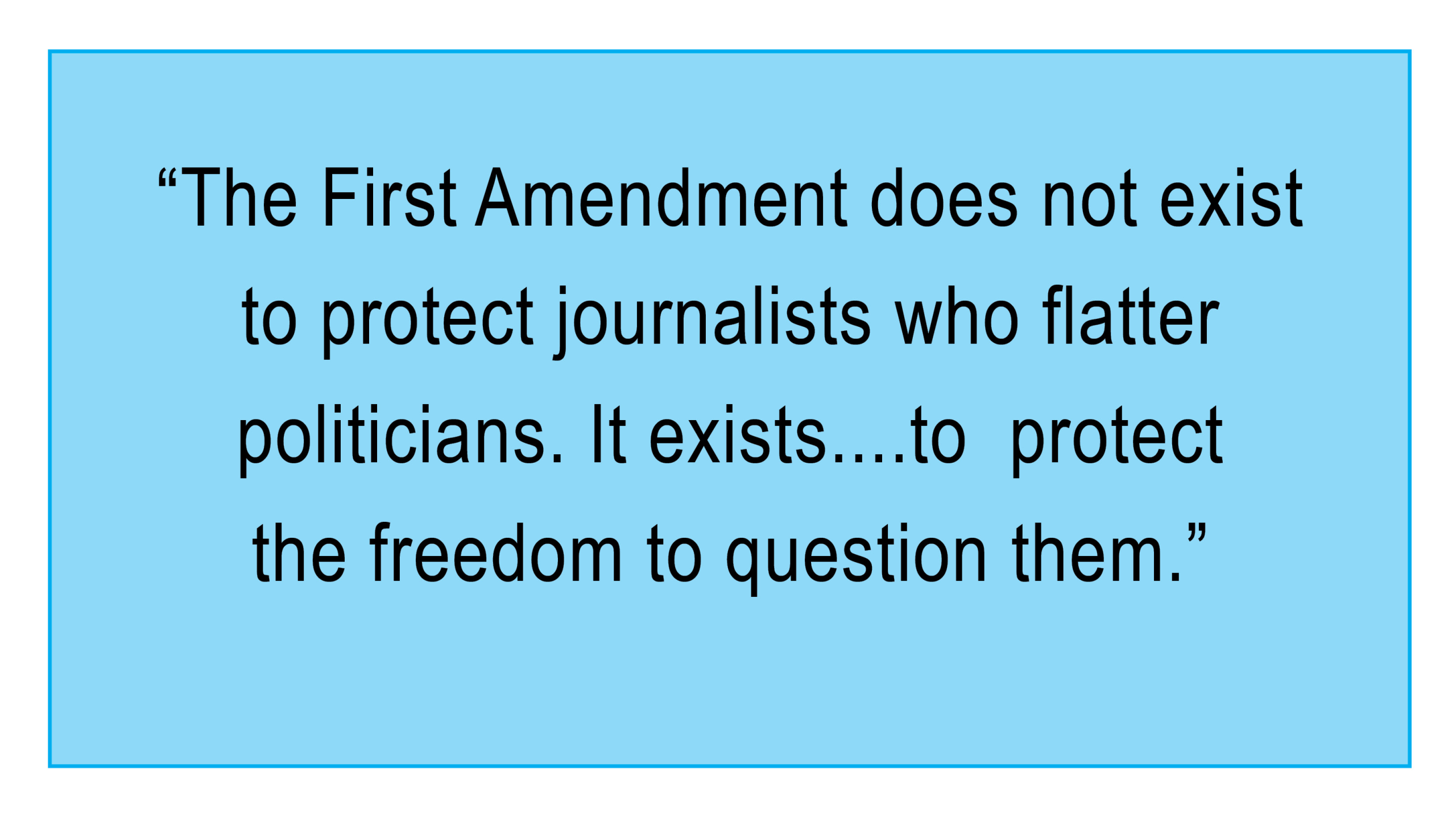 OPINION: The War on the Media Hits a New Low